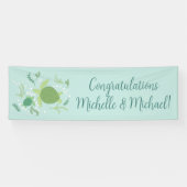 Onder het Baby shower van de Zeeen schildpadden Spandoek (Horizontaal)