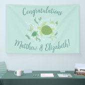 Onder het Baby shower van de Zeeen schildpadden Spandoek (Beurs)