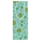 Onder het Baby shower van de Zeeen schildpadden Wijn Cadeautas (Achterkant)