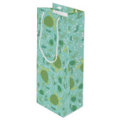 Onder het Baby shower van de Zeeen schildpadden Wijn Cadeautas (Voorkant Gekanteld)