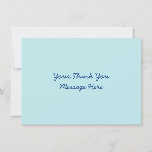 Onder het Baby shower van het Zee bedankt (Achterkant)