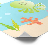 Onder het Baby shower van het Zee, raad eens hoeve Poster (Hoek)