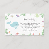 Onder het Baby shower van het Zee raad eens hoevee Plaatskaartje (Voorkant)