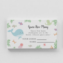 Onder het Baby shower van het Zee raad eens hoevee