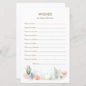 Onder het Baby shower van het Zee wenst voor de Ka (Voorkant / Achterkant)