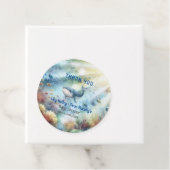 Onder het Baby shower Zee Bedankjes Labels (In situ)