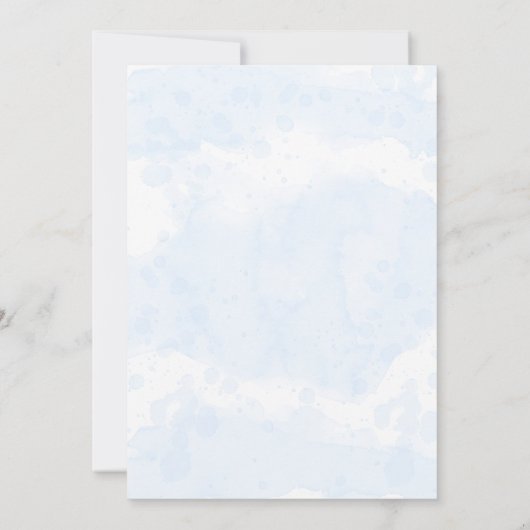 Onder het Baby shower zee Bedankkaart (Achterkant)