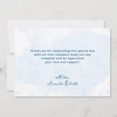 Onder het Baby shower zee Bedankkaart (Achterkant)