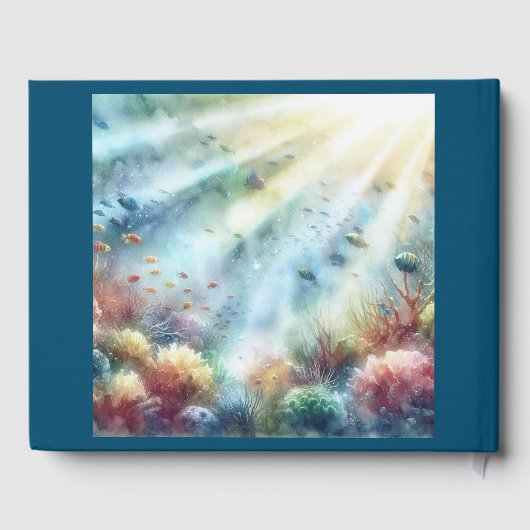 Onder het Baby shower Zee Gastenboek (Achterkant)