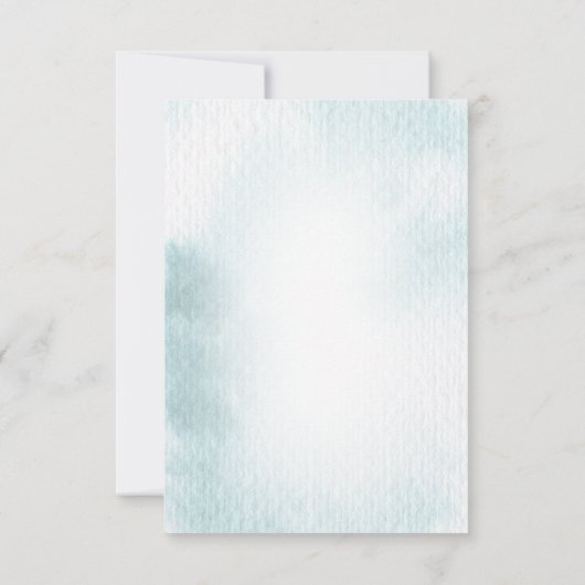 Onder het Baby shower Zee Hartelijk dank Aankondiging (Achterkant)