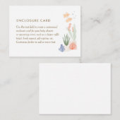 Onder het Baby shower Zee Informatiekaartje (Voorkant / Achterkant)