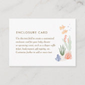 Onder het Baby shower Zee Informatiekaartje (Voorkant)