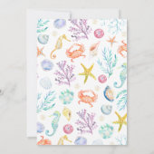 Onder het Baby shower Zee Kaart (Achterkant)