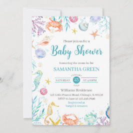 Onder het Baby shower Zee Kaart