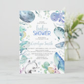 Onder het baby shower zee kaart (Staand voorkant)