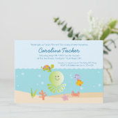 Onder het Baby shower Zee Kaart (Staand voorkant)