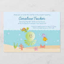 Onder het Baby shower Zee