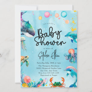 Onder het Baby shower Zee Kaart