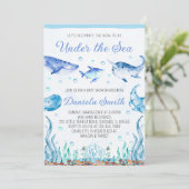 Onder het Baby shower Zee Kaart (Staand voorkant)