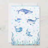 Onder het Baby shower Zee Kaart (Achterkant)