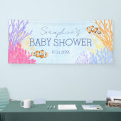 Onder het Baby shower Zee koraalrif Spandoek (Beurs)