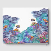 Onder het Baby shower Zee Nautische Waterverf Gastenboek (Achterkant)