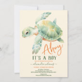 Onder het Baby shower Zee Ocean Animals Kaart (Voorkant)