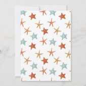 Onder het Baby shower Zee Ocean Animals Kaart (Achterkant)