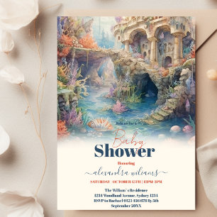 Onder het Baby shower Zee Ocean Animals Kaart