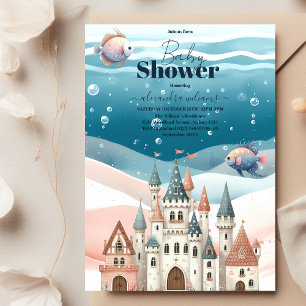 Onder het Baby shower Zee Ocean Animals Kaart