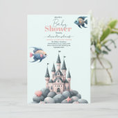 Onder het Baby shower Zee Ocean Animals Kaart (Staand voorkant)