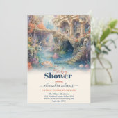 Onder het Baby shower Zee Ocean Animals Kaart (Staand voorkant)