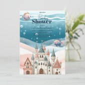 Onder het Baby shower Zee Ocean Animals Kaart (Staand voorkant)