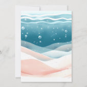 Onder het Baby shower Zee Ocean Animals Kaart (Achterkant)