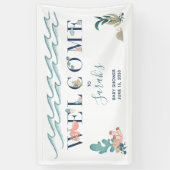 Onder het Baby shower Zee Ocean Animals Spandoek (Verticaal)