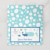 Onder het Baby shower Zee Plaatskaartje (Buitenkant ongevouwen)