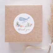 Onder het Baby shower Zee Ronde Sticker