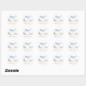 Onder het Baby shower Zee Ronde Sticker (Vel)
