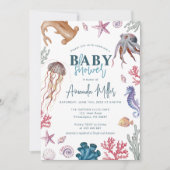Onder het Baby shower zee Save The Date (Voorkant)