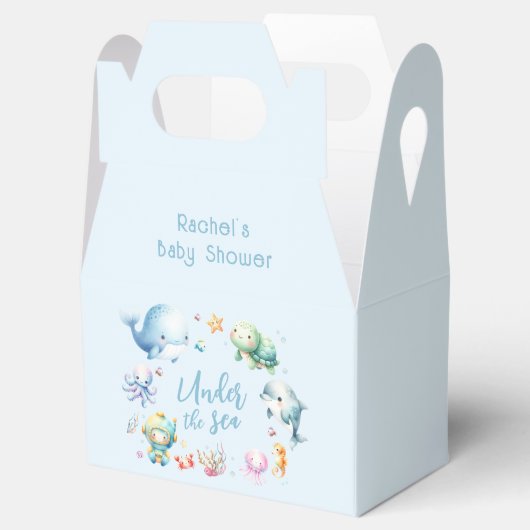 Onder het Baby shower Zee vallen Bedankdoosjes (Geopend)