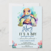 Onder het Baby shower Zee vallen Kaart (Voorkant)