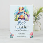 Onder het Baby shower Zee vallen Kaart (Staand voorkant)