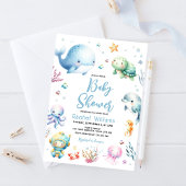Onder het Baby shower Zee vallen Kaart