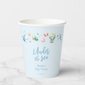 Onder het Baby shower Zee vallen Papieren Bekers (Voorkant)