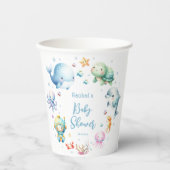Onder het Baby shower Zee vallen Papieren Bekers (Voorkant)