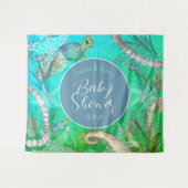 Onder het Baby shower Zee vallen Wandkleed (Voorkant (horizontaal))