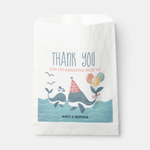 Onder het Baby shower Zee walvis dank u wel Bedankzakje