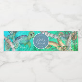 Onder het Baby shower Zee Waterfles Etiket (Enkel label)