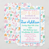 Onder het Baby van het Zee en zie Kaart (Voorkant / Achterkant)