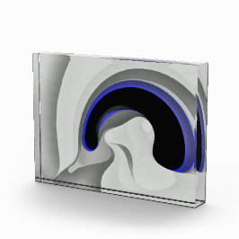 Onder het blauw: Abstract grijs, zwart & blauw Fotoblokken